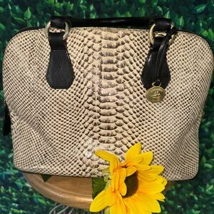Snakeskin Large Bucket Brahmin